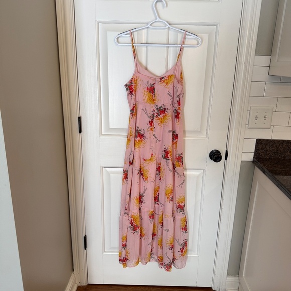 J. Crew Mercantile Pink Tiered Floral Maxi Dress 31716 - Picture 8 of 13